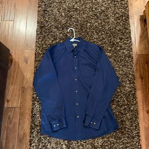 Ariat navy blue LS button down size medium